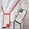 ALLY iPhone 12 6.1 Askılı Koruyucu Silikon Kılıf-(5775)