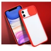 Ally İPhone 12 Pro 6.1 Kamera koruyucu Sürgülü Şeffaf Kılıf-(5775)