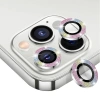 ALLY İphone 12 Pro Max 3D Metal Çerçeveli Kamera Lens Koruyucu-(5775)