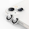 ALLY İPhone 13 - 13 Mini 3D Metal Çerçeveli Kamera Lens Koruyucu-(5775)