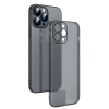 Ally iPhone 13 Pro Max 6.7inch Frosted Glass Şeffaf Kamera Korumalı Kılıf-(5775)