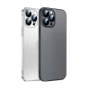 Ally iPhone 13 Pro Max 6.7inch Frosted Glass Şeffaf Kamera Korumalı Kılıf-(5775)