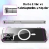 ALLY iPhone 14 6.1inç Magsafe Uyumlu Manyetik Sert Silikon Kılıf-(5775)