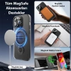 ALLY iPhone 15 Plus İçin Magsafe Uyumlu Standlı Manyetik Silikon Kılıf-(5775)