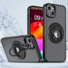 ALLY iPhone 15 Plus İçin Magsafe Uyumlu Yüzük Standlı Manyetik Silikon Kılıf-(5775)