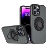 ALLY iPhone 15 Pro Max İçin Magsafe Uyumlu Yüzük Standlı Manyetik Silikon Kılıf-(5775)