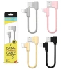 Ally İphone Lightning Eğik Başlı Halat Usb Kablo 20cm-(5775)
