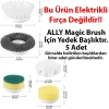 Ally Magic Brush Şarjlı Temizleme Fırçası için 5 Adet Yedek Başlık-(5775)