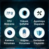Ally Space iPhone 13 Pro 6.1inç Kamera Korumalı Premium Silikon Şeffaf Kılıf-(5775)