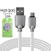 Ally Usb Type-C  Zinc Alloy Dayanıklı 3.0a 1.5mm Usb Kablo-(5775)