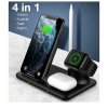 ALLY W58 15W Qi Hızlı Şarj 4 in 1 iPhone+ AirPods Pro Kablosuz Şarj Standı-(5775)