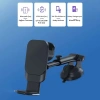 Ally Wireless Şarjlı 3in1 Torpido Üstü Ve Havalandırma Telefon Kulaklık Saat Tutucu-(5775)