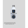 Ampul Tipi WiFi Kamera 2MP Lensli Full HD Görüntü ve Akıllı Hareket Algılama