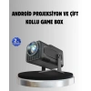 Android Projeksiyon Game Box – 1280x720p HD Çözünürlük BluetoothHDMI ve USB Girişli