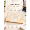 Android ve İOS Uyumlu Bluetooth Klavye Touchpad Slim Kablosuz Wifi Q Klavye