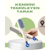 Anti-Statik Saç Tarağı – Kolay Temizlenebilir Silikon Masaj Uçlu Kompakt Boyut