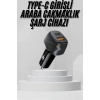Araç İçi Şarj Cihazı 38W Güç Kapasiteli Type-C Girişli Araba Çakmaklık