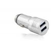 Araç Şarj Adaptörü 2X Usb 3.4A Metal - Gümüş ND1075