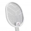 ASONIC AS-A26 Beyaz 3000V Raket Tipi UV Mor Işıklı 1200mAh Bataryalı Şarj Edilebilir Katlanabilir Sinek Öldürücü(1923)