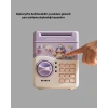 ATM Tasarımlı Şifreli Işıklı Çocuk Kumbarası Mor