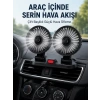 Ayarlanabilir Çift Başlıklı Sessiz Araç İçi Vantilatör
