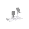 Ayarlanabilir Ergonomik Katlanabilir Masaüstü Telefon Tutucu Beyaz
