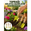 Bahçe El Aletleri Seti Toprak Düzenleme ve Dikim Aparatı