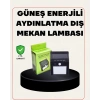 Bahçe ve Veranda İçin Güneş Paneli ile Otomatik Şarj Olan LED Duvar Lambası
