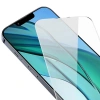 Baseus Crystal Serisi iPhone 15 Pro Max Full Koruma Tempered Cam Ekran Koruyucu 2 Adet Set-(5775)