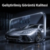 Baseus Crystalline iPhone 15 Pro için Parlama Önleyici Tempered Cam Ekran Koruyucu-(5775)