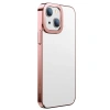Baseus Glitter iPhone 13 6.1inç Kılıf Renkli Kenar Şeffaf Silikon-(5775)
