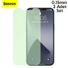 BASEUS İPhone 12 Mini 0.15mm Full Tempered Cam Ekran Koruyucu 2Set Anti-Bluelight-(5775)