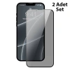 Baseus iPhone 13 Mini 0.23mm Gizlilik Hayalet Full Ekran Koruyucu 2 Adet Set-(5775)