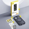 Baseus iPhone 15 Plus SkyRing Serisi Standlı Magsafe Manyetik Kılıf + Tempered Ekran Koruyucu Set-(5775)