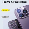 Baseus iPhone 15 Pro/15 Pro Max için Crystal Serisi HD Cam Kamera Koruyucu 2 Adet Set-(5775)