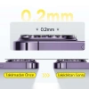 Baseus iPhone 15 Pro/15 Pro Max için Crystal Serisi HD Cam Kamera Koruyucu 2 Adet Set-(5775)