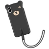Baseus İPhone Xs Max Bear Sevimli Ayı Figür Soft Silikon Kılıf-(5775)