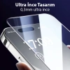 Baseus Schott iPhone 15 Pro Max Full Koruma Eye-Protection Tempered Cam Ekran Koruyucu-(5775)