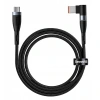 Baseus Zinc Manyetik Type-C to DC Square Portu Lenovo Laptop Şarj Kablosu 100W 2m-(5775)