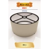 Bej Lambader Başlığı 35 CM Mega Boy