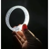 Beyaz-Gümüş Led Işıklı Baskı Yapılabilen Pilli Bileklik Bilezik 1,5 cm Genişlik