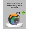 Bluetooth 5.0 Hoparlör – RGB Işıklı Güçlü Bas ve 360° Surround Ses