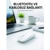 Bluetooth Kablosuz Wireless Mouse Şarjlı Sessiz Ergonomik 5000 DPI Fare