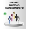 Bluetooth Karaoke Mikrofon – Yüksek Ses Kalitesi Yankı Efektli Uzun Ömürlü Pil