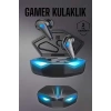 Bluetooth Oyuncu Kulaklığı Led Işıklı Kablosuz ANC Özelliği