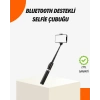 Bluetooth’lu Işıklı Selfie Çubuğu – Katlanabilir 130 cm