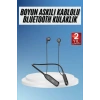 Boyun Bantlı Kablolu Yüksek Ses Kaliteli Bluetooth Kulaklık Uzun Pil Ömrü 100 saat sarj