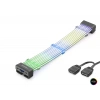 Bükülebilir Sleeved Ekran Kartı Argb Lightboard 2X8 Pin 44 Led Siyah ND2803B