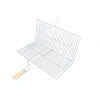 Büyük Boy Mangal Izgarası - 50x30 cm - Ahşap Saplı