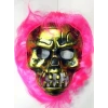 Cadılar Bayramı Pembe Saçlı Maske